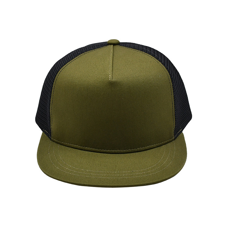 Custom Logo Blank 5 Panel Mesh Back Women Mens Trucker Hats Snapback Cap For Men