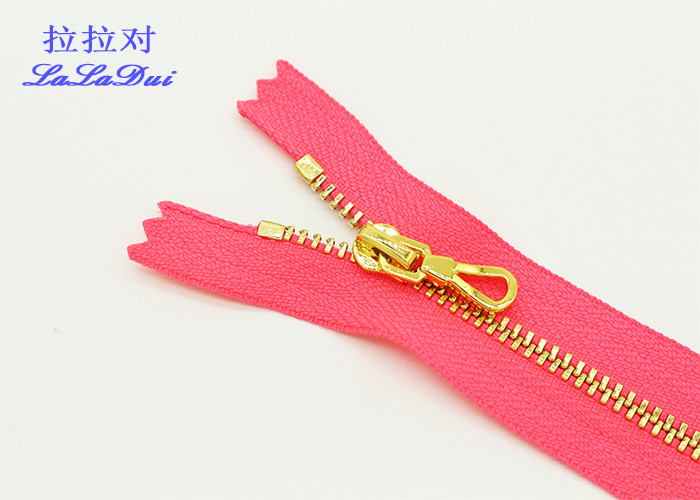 4.5 brass custom tape and metal puller hermetic pocket zipper