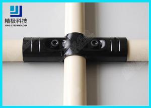 China Straight Way Metal Pipe Joints PE Coated Steel Pipe For Warehouse Shelves HJ-4 wholesale