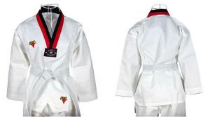 China 110-180cm white  Custom taekwondo clothes uniform suits manufacturer on sale