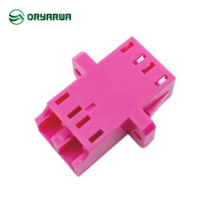 China Fiber Optic Coulper LC Duplex Singlemode Multimode With Flange wholesale