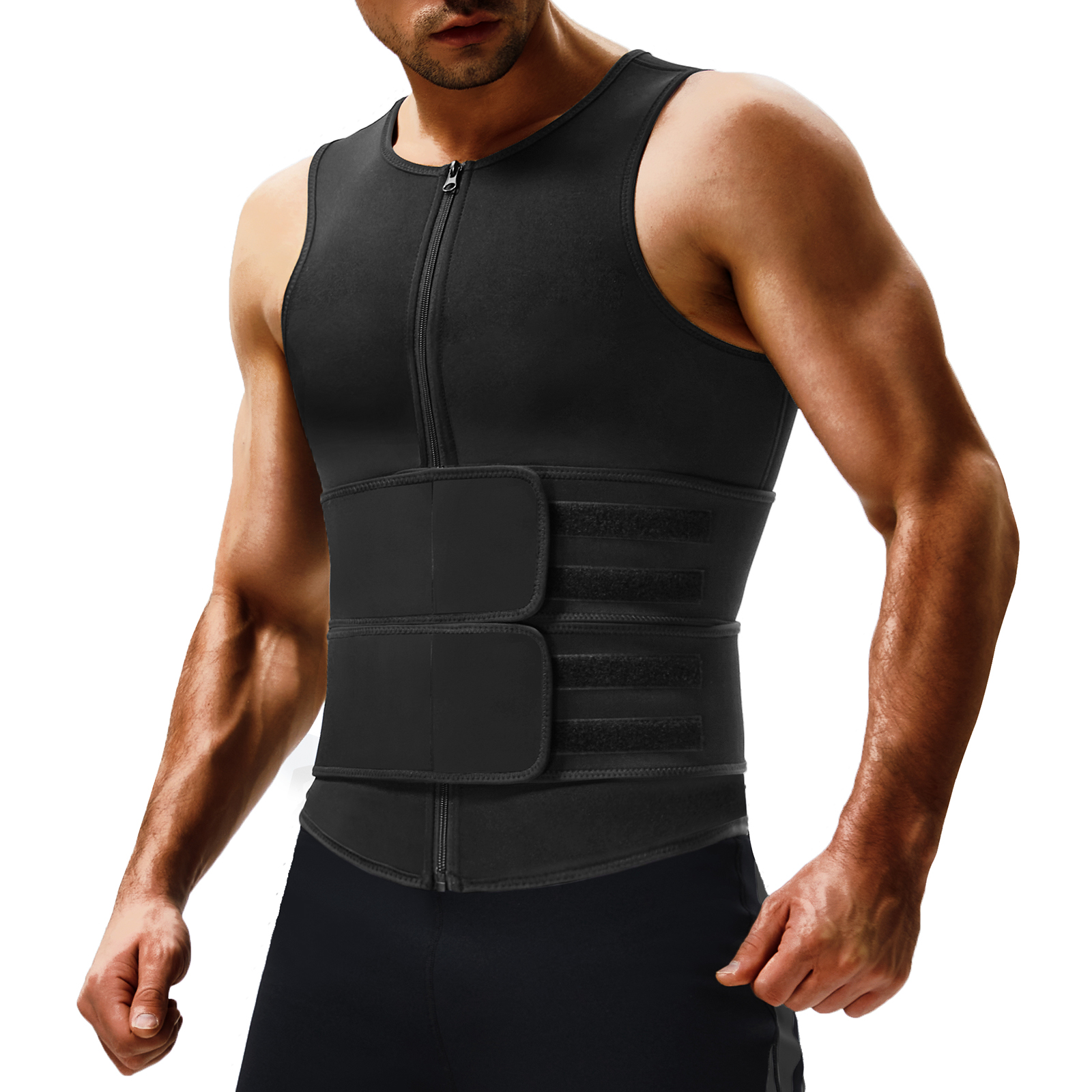 Customized Men's Waist Trainer Neoprene Sweat Vest Support 7 Days Sample Order Lead Time