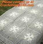 handmade, Crochet Round table clothing - table cover, handmade crochet, blanket,