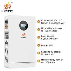 China 25.6V 200Ah 5.12kwh home energy storage battery Wall-Mounted Model Energy Storage Battery system wholesale