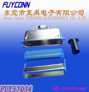 China Centronic 50 Pin Male 180°Cable Outlet Traditional TypeSolder Pin Connector with Matel Hood wholesale