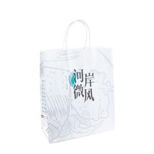 China Custom Wine Paper Gift Bag Shopping Paper Bags With Your Own Logo wholesale