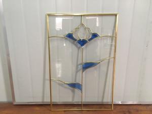 China Stained Kitchen Cabinet Glass Insulated / Bevelled / Polished Glass wholesale