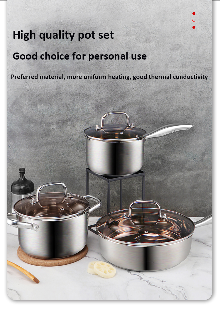 Multifunction 12 Piece Stainless Steel Cookingware Pot Set Cooking Pot Set Kitchen Ware Pot Cookware Sets