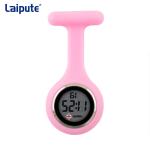 Pin Buckle Digital Fob Watch Electronic Display Skin Friendly Silicone Nurse