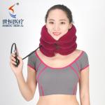 Full flannel cervical collar covers free size neck brace in red/purple/blue/grey