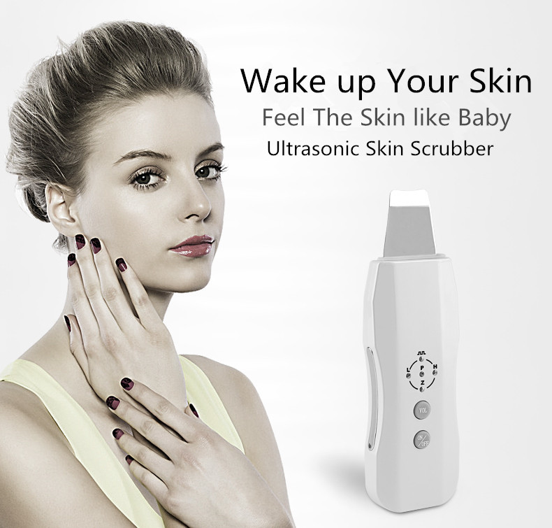 2in1 Anion Ultrasonic Scrubber Portable Skin Scrubber Cleaner Beauty Skin Scrubber Facial Skin Rejuvenation Beauty
