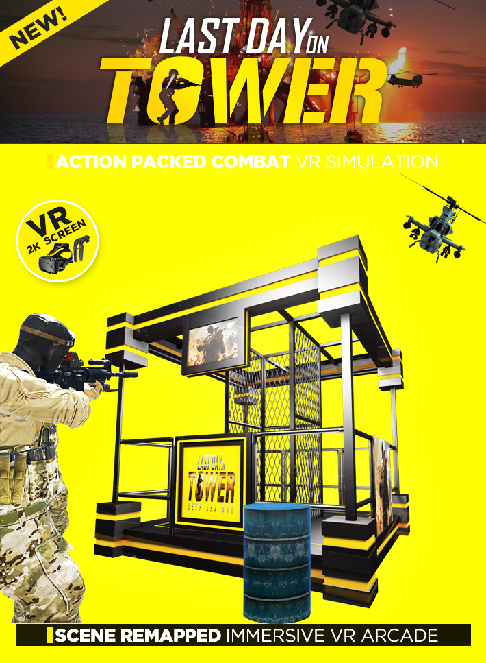 Standing VR Shooting Simulator Platform 24 Inch LED Screen For Amusement Park