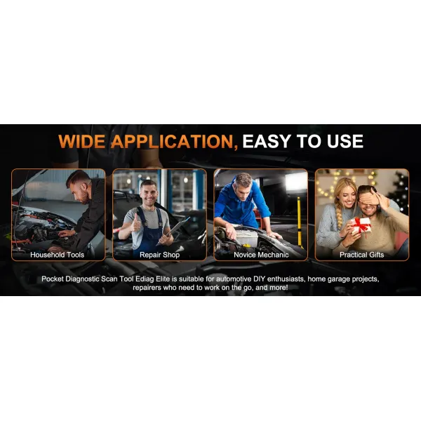 Xtruck 819 Handheld Automotive OBDII Diagnostic Scanner VIN Reading and Battery Status Monitoring Tool for Post-2000 Vehicles