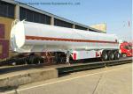 40m3 Stainless Steel Fuel Tanker Semi Trailer 3 Axles For Diesel ,Oil , Gasoline