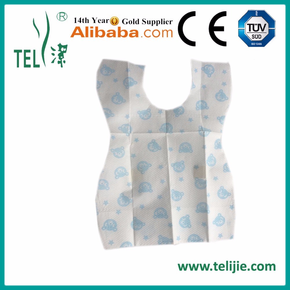 Customized Color ISO13485 Baby Feeding Bib Apron