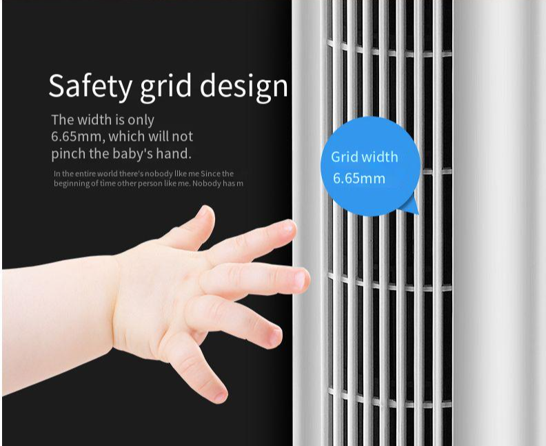 3 Speed Electric Rotating Tower Fan for Quiet and Silent Air Cooling in Large Rooms