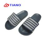 Stripes Style Soft Velcro Footbed Summer Slipper Shoes
