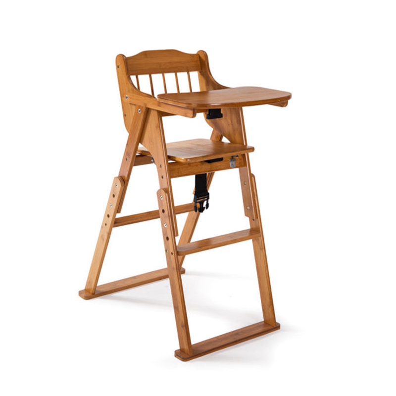 3 Gear Adjustable Height Foldable Baby Toddler Booster Seat for Highchair and Bamboo