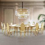 Half Marble SS Steel Furniture Round C Shaped 0.76m3 Golden Stainless Steel