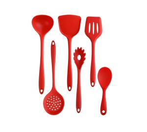 China Kitchen Cooking Utensils Set, 6 Pcs Non-Stick Silicone Cooking Kitchen Utensils Spatula Silicone Handle Silicone Kitchen wholesale