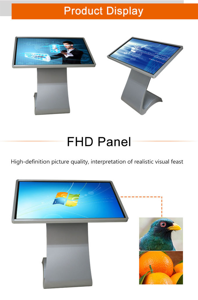 Samsung LG Free Standing Kiosk 32'' 700 Nits 1920x1080 FHD 3G 4G WIFI Touch Screen