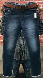 China factory manufacturer custom logo wholesale stretch denim pants fashion high quality slim fit men's trend casual jeans 28 wholesale