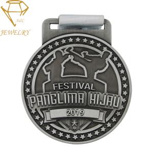 China Antique Silver Taekwondo World Athletics Championships Medals wholesale