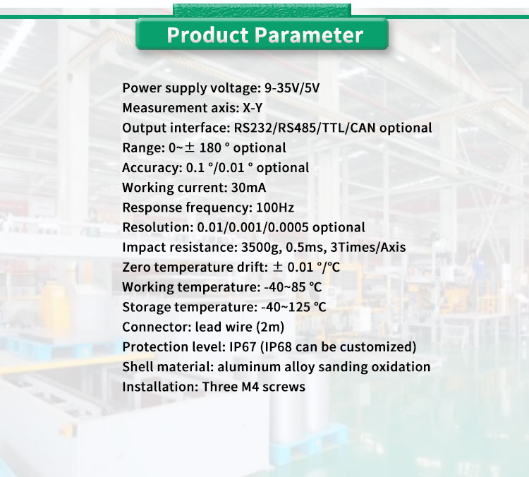 Industrial Grade UNIVO UBIS-326Y Dual Axis Inclinometer for Analog Digital Measurement