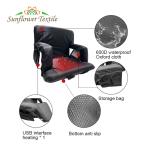 Outdoor Sports Football Heated Stadium Seats Steel Fabric Heated Folding Stadium