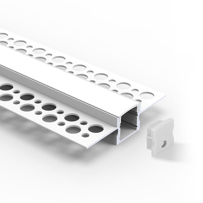 LED Plasterboard Profile Aluminum Alloy 6063 T5 Extrusion Housing For Ceiling Lighting