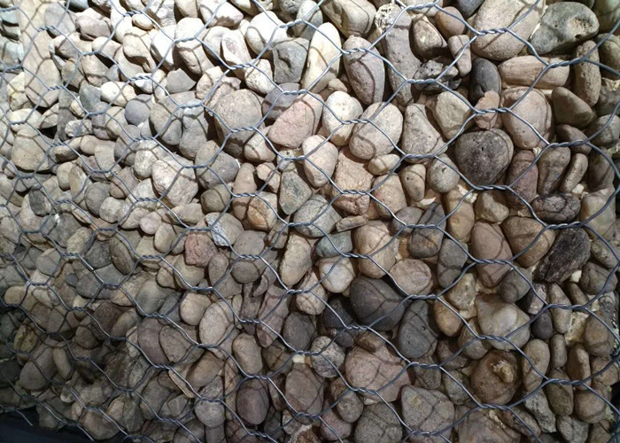 100x120mm Galvanized Gabion Mesh Protect Sea Wall