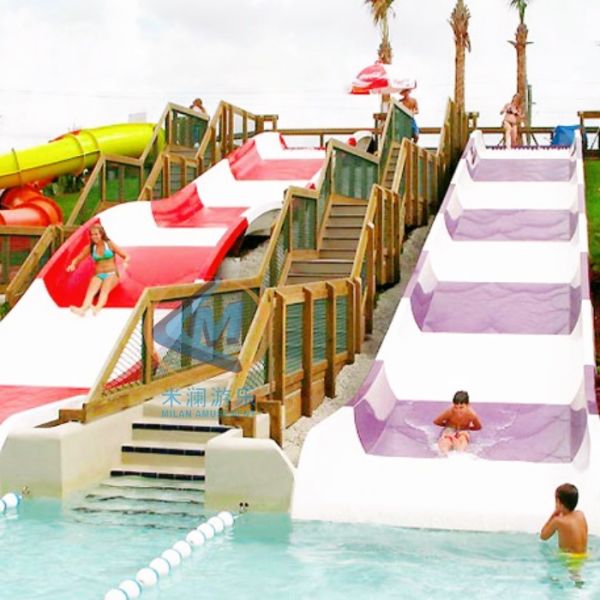 Durable Public Water Slide Funny Commercial Pool Slides For Children