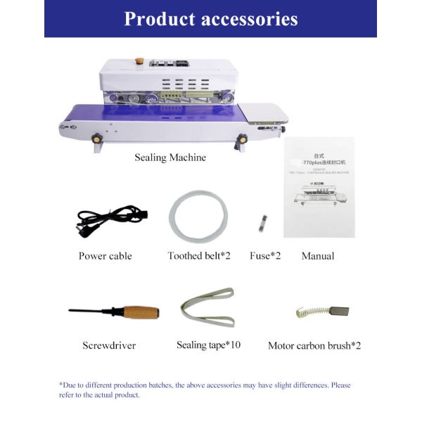 CSM-770PLUS Continuous Band Sealer Retail Packaging Industrial Parts