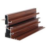 Sand Blasting T8 Red Powder Coated Aluminium Extrusions