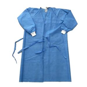 China Anti Virus Plastic Disposable Gown , Full Back Plastic Medical Gown wholesale