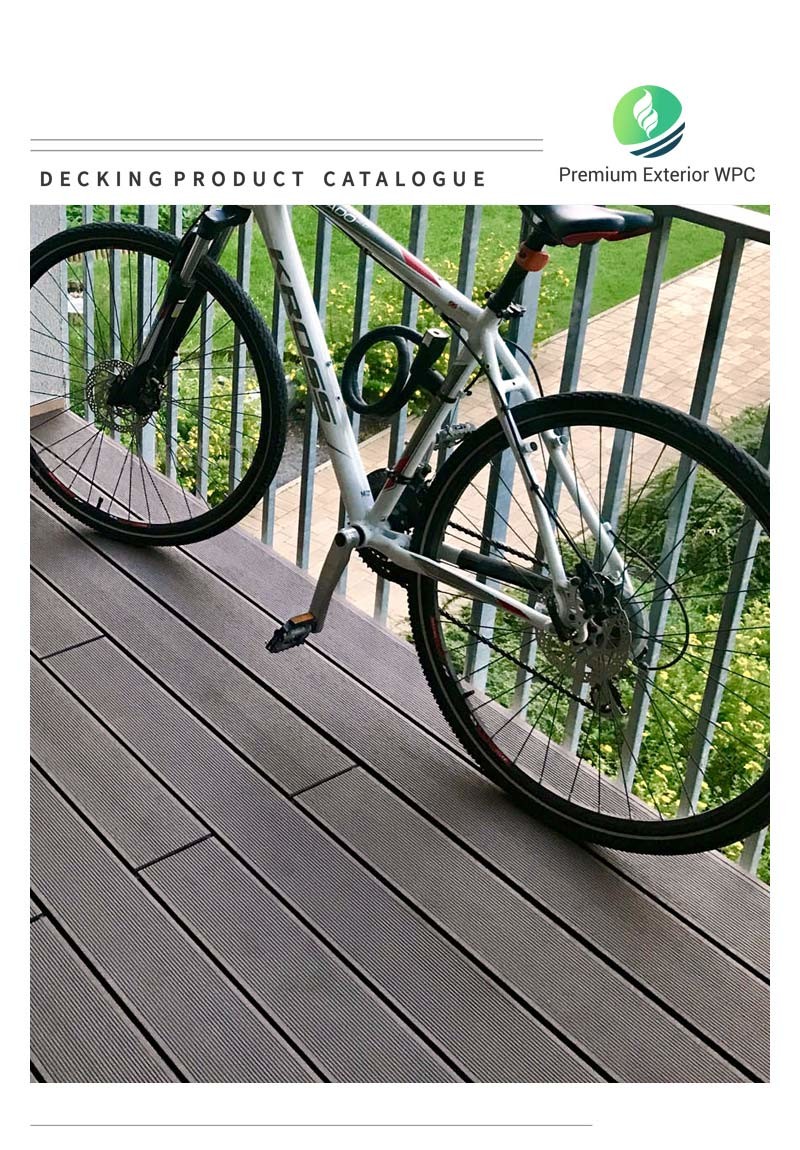 Fireproof Composite WPC Decking Panel UV Resistant for Outdoor Flooring