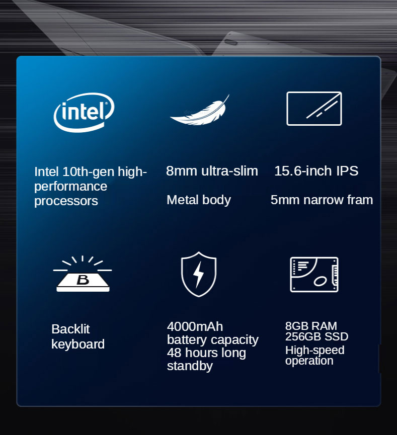 15.6 inch Touch Screen Notebook Laptops Intel Core I7-10510u Laptop