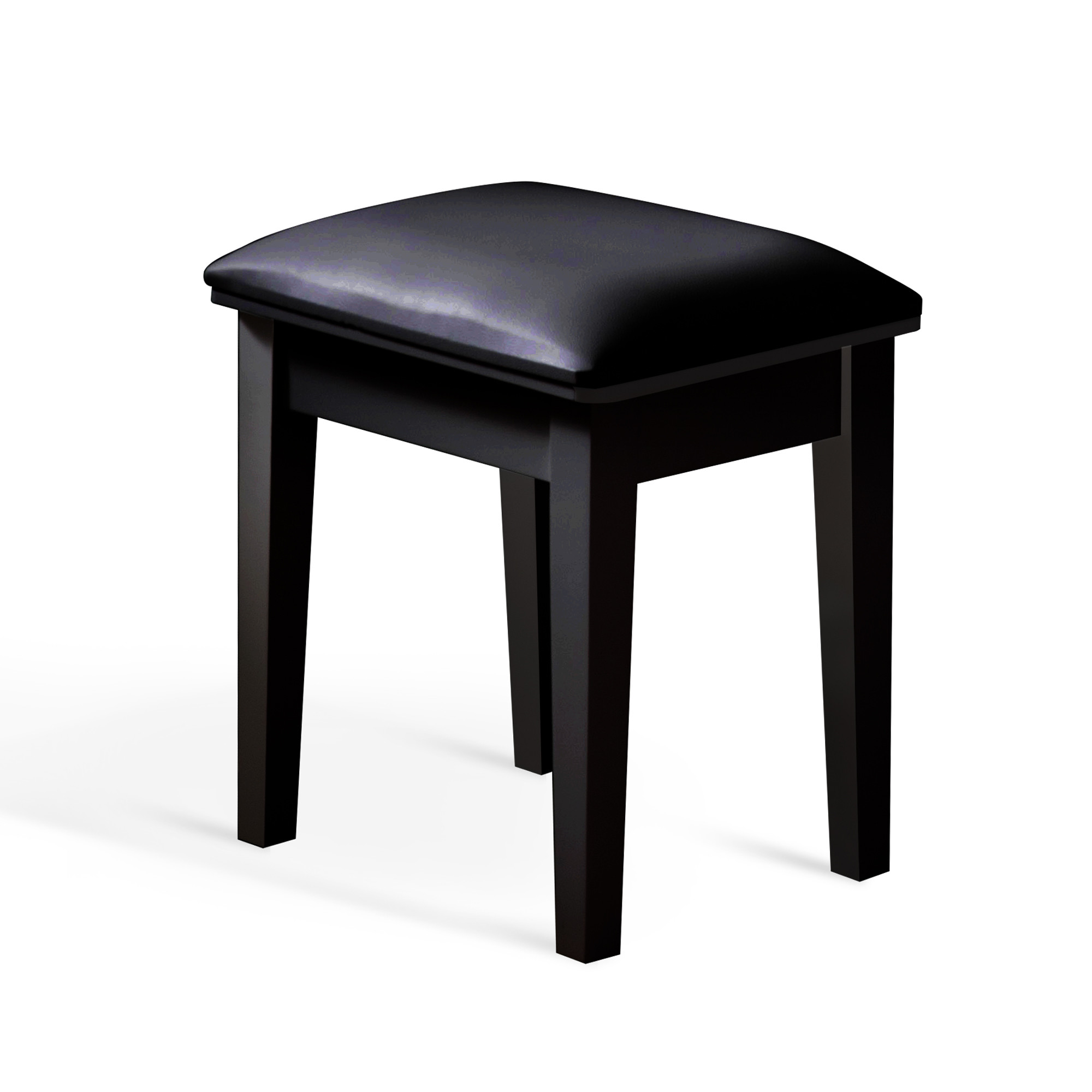 Painting MDF Makeup Vanity Bench Soft Sponge PU Padded Chair Anti Slip