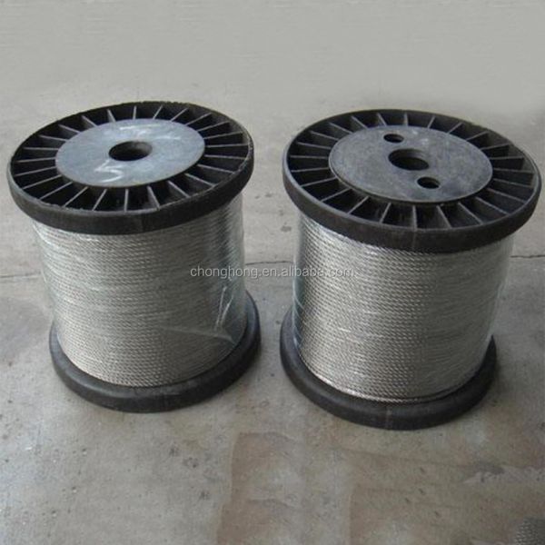 Carbon Steel Grade 3/8" X 250' 7x19 Galvanized Cable Reel Hot Dip Galvanized Wire Rope For Heavy Duty Applications