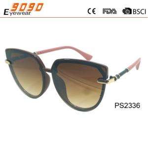 China Over-size plastic Sunglasses ,UV400 Protection Lens,a little metal on the temple wholesale