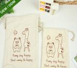 Shopping Bags Custom Made Logo Print Womens Jute Tote Handbags