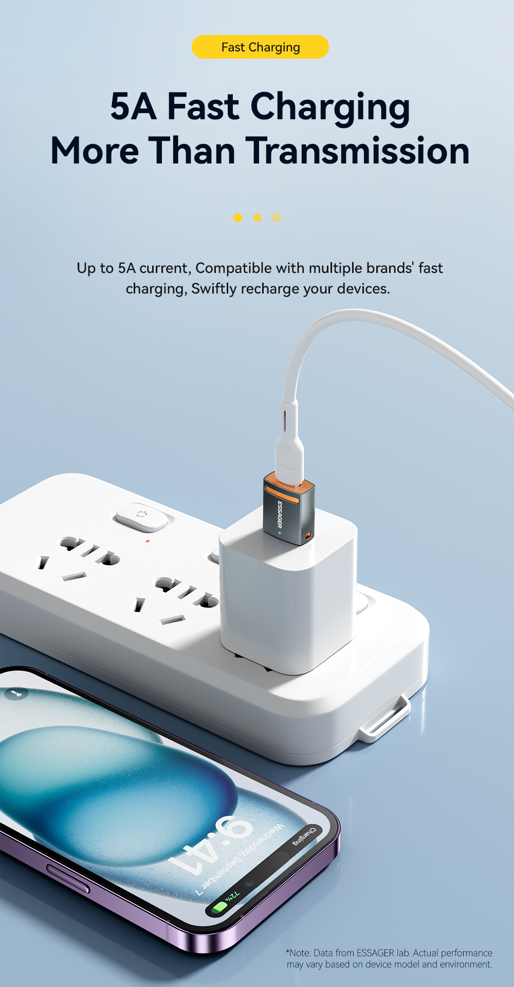 Plug In Micro USB OTG Adapter USB A C Lightning OTG Connector ESSAGER ES-OTG17 Series