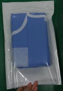 China Non Woven SMS Disposable Protective Gowns , Disposable Safety Clothing Anti Dust wholesale