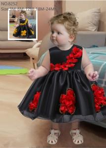 China Knee Length Little Princess Dress Round Neck Fashionable Customization wholesale