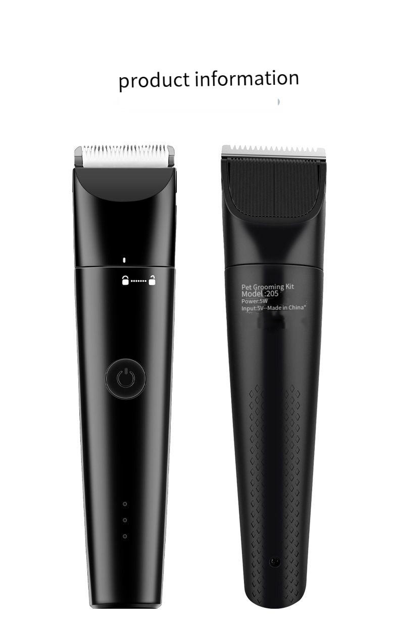 20*10*6.2cm 4 In 1 USB Rechargeable Electric Pet Grooming Kit for Dog Cat Hair Trimmer