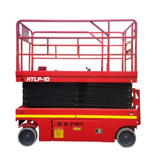 Flexible 10m Electric Scissor Lift Self Propelled Aerial Work Platforms High Reliability
