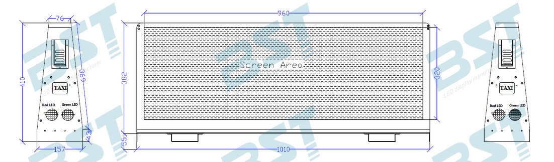 Waterproof P2.5 Taxi LED Display Advertising Video Program 3G/4G/WIFI/SB
