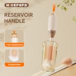 Easy Operation Liquid Storage Foam Patent Food Grade Silicone nipple Brush