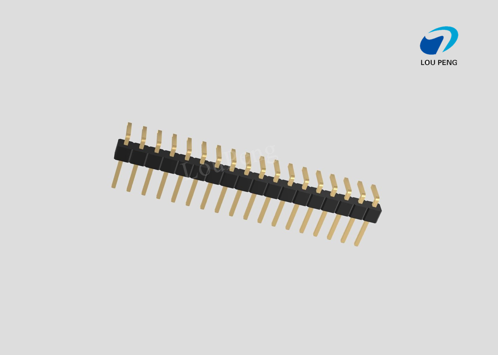Pin Header 1x18pin 2.54mm pitch horizontal 90degree
