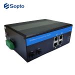 2 Fiber 4 UTP Ports 10/100/1000M Fiber Media Converter